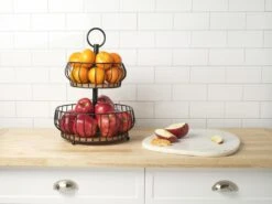Savannah 2 Tier Fruit Storage Basket -Home Tableware Savannah 2 Tier Basket 5304262 4