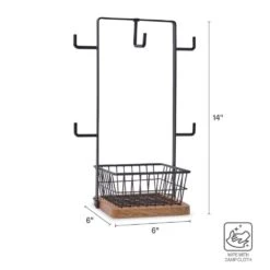 Stella Mug Tree With Storage Basket 14 Stella Mug Tree With Storage Basket -Home Tableware Stella Mug Tree With Basket 5304325 5