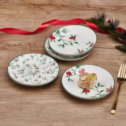 Winterberry® Set Of 4 Appetizer Plates, 6 Inch -Home Tableware Winterberry Set of 4 Appetizer Plates 5295768 3