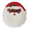 Winterberry® African American Santa Figural Cookie Plate 1 Winterberry® African American Santa Figural Cookie Plate -Home Tableware Winterberry African American Santa Figural Cookie Plate 5308738 1