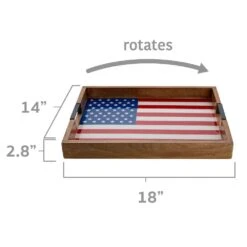 American Flag Lazy Susan Serve Tray -Home Tableware american flag lazy susan serve tray 5266467 5