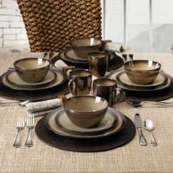 Anastasia Cream 16 Piece Dinnerware Set, Service For 4 -Home Tableware anastasia cream 16 piece dinnerware set service for 4 5239014 3