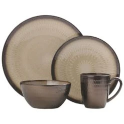 Anastasia Cream 16 Piece Dinnerware Set, Service For 4 -Home Tableware anastasia cream 16 piece dinnerware set service for 4 5239014 4
