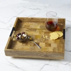 Avery Square Lazy Susan Serve Tray -Home Tableware avery square lazy susan serve tray 5290865 3