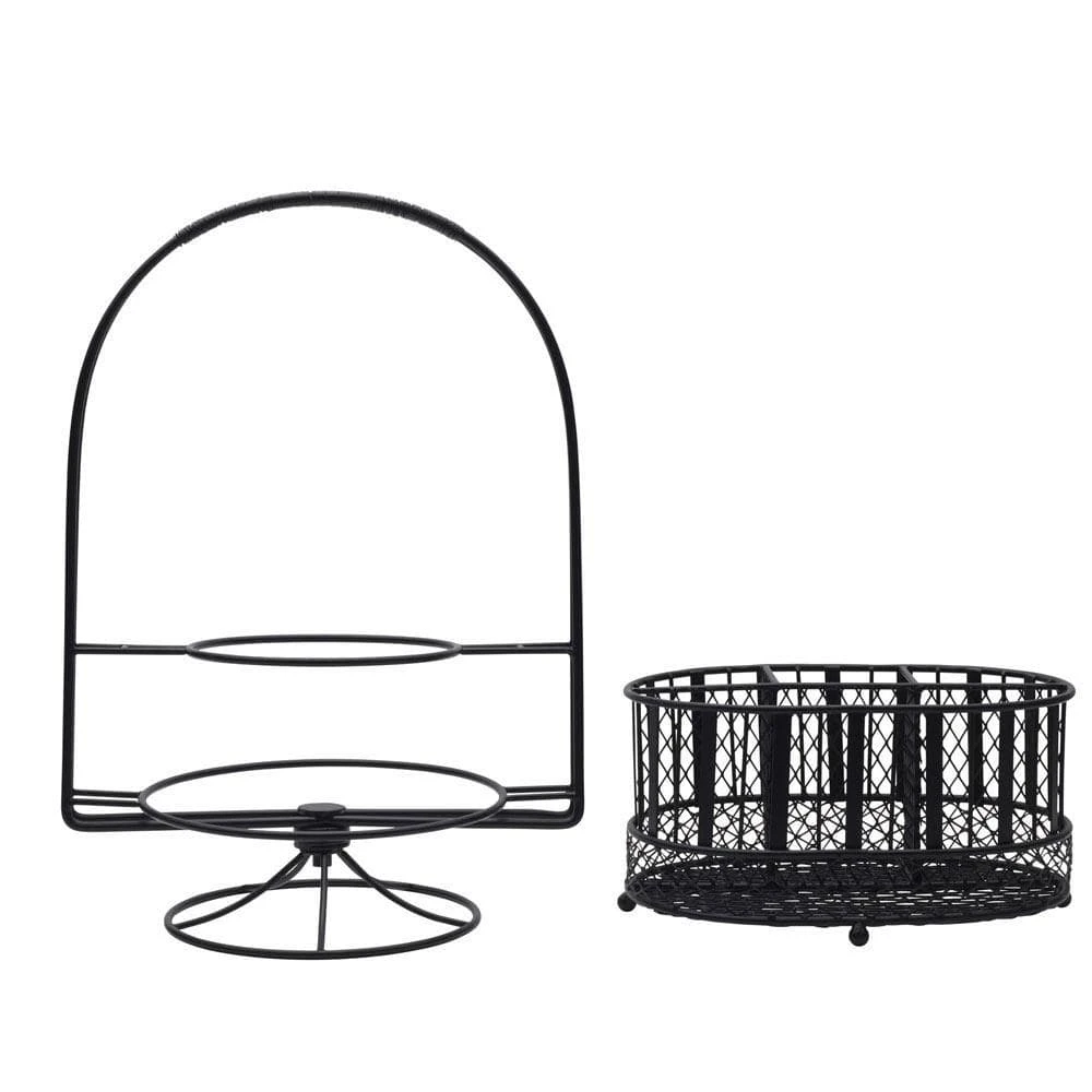 Band And Stripe Swivel Hostess Buffet Storage Caddy 6 Band And Stripe Swivel Hostess Buffet Storage Caddy - Image 4