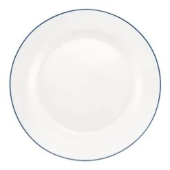 Basics Banded Line Navy Dinner Plate