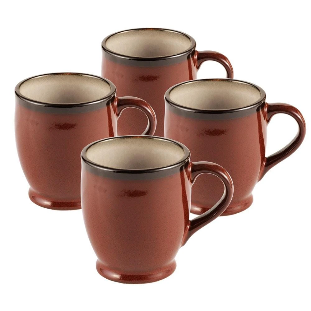 Belmont Set Of 4 Red Mugs 3 Belmont Set Of 4 Red Mugs