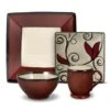 Belmont Square Red Vine Dinnerware Set 1 Belmont Square Red Vine Dinnerware Set -Home Tableware belmont square red vine dinnerware set K165231304 3