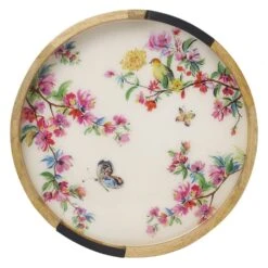 Bird And Butterfly Lazy Susan Serve Tray -Home Tableware bird and butterfly lazy susan serve tray 5292394 6