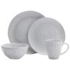 Blossom White 16 Piece Dinnerware Set, Service For 4