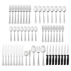 Capri Frost 53 Piece Flatware Set, Service For 8 10 Capri Frost 53 Piece Flatware Set, Service For 8 -Home Tableware capri frost 53 piece flatware set service for 8 5102569 3