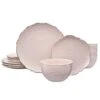 Chateau Pink 12 Piece Dinnerware Set, Service For 4 -Home Tableware chateau pink 12 piece dinnerware set service for 4 5296079 9