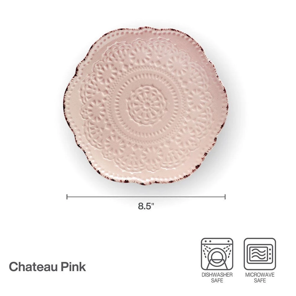Chateau Pink Set Of 4 Salad Plates 7 Chateau Pink Set Of 4 Salad Plates - Image 5