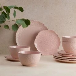 Chateau Pink Set Of 4 Salad Plates 11 Chateau Pink Set Of 4 Salad Plates -Home Tableware chateau pink set of 4 salad plates K45296073 7