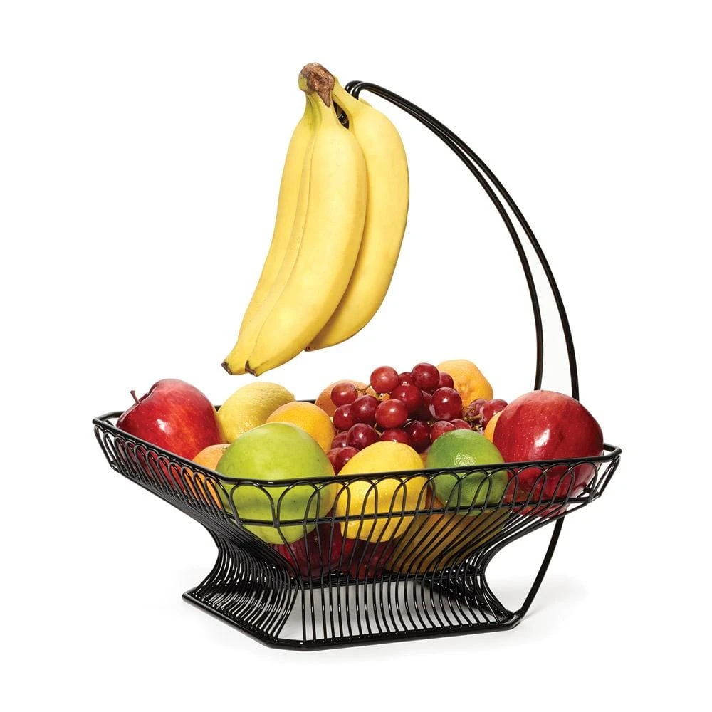 Countryside Fruit Basket With Banana Hook 2 Countryside Fruit Basket With Banana Hook