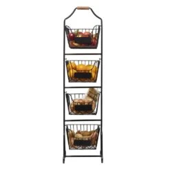 Dahlia 4 Tier Market Adjustable Standing Storage Rack -Home Tableware dahlia 4 tier market adjustable standing storage rack 5288636 1
