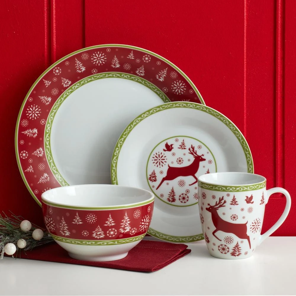 Dancing Snowflakes Dinnerware Set 4 Dancing Snowflakes Dinnerware Set - Image 2