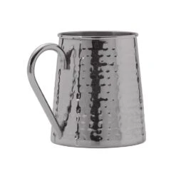 Drew And Jonathan Stainless Hammered Set Of 2 Beer Mugs -Home Tableware drew and jonathan stainless hammered set of 2 bar rmugs 5288508 3