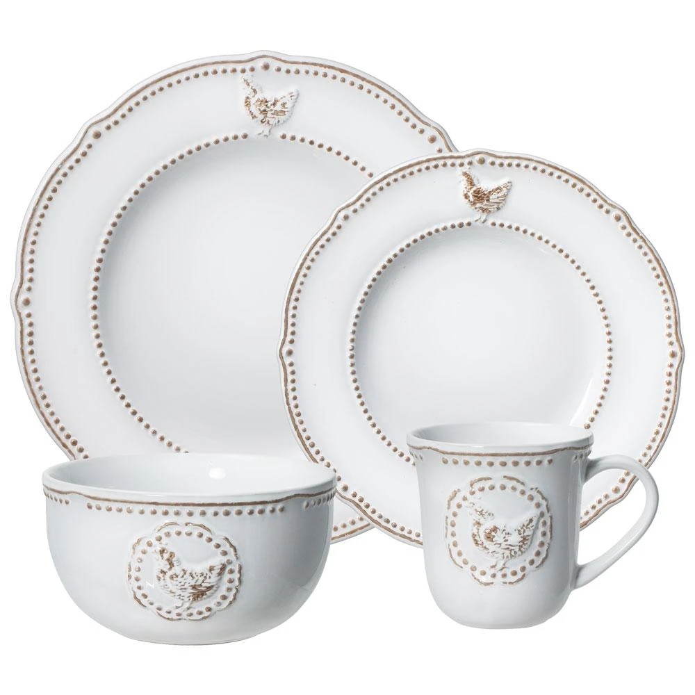 Farmhouse Hen Dinnerware Set 3 Farmhouse Hen Dinnerware Set