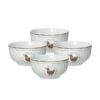 Farmhouse Hen Set Of 4 Fruit Bowls -Home Tableware farmhouse hen set of 4 fruit bowls K45240845 1
