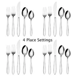 Felice 20 Piece Flatware Set, Service For 4 8 Felice 20 Piece Flatware Set, Service For 4 -Home Tableware felice 20 piece flatware set service for 4 5217320 3