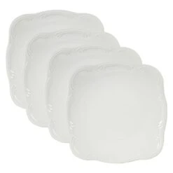 Filigree® Set Of 4 Square Dinner Plates