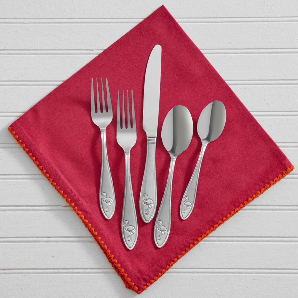 Flamingo 20 Piece Flatware Set, Service For 4 4 Flamingo 20 Piece Flatware Set, Service For 4 - Image 2
