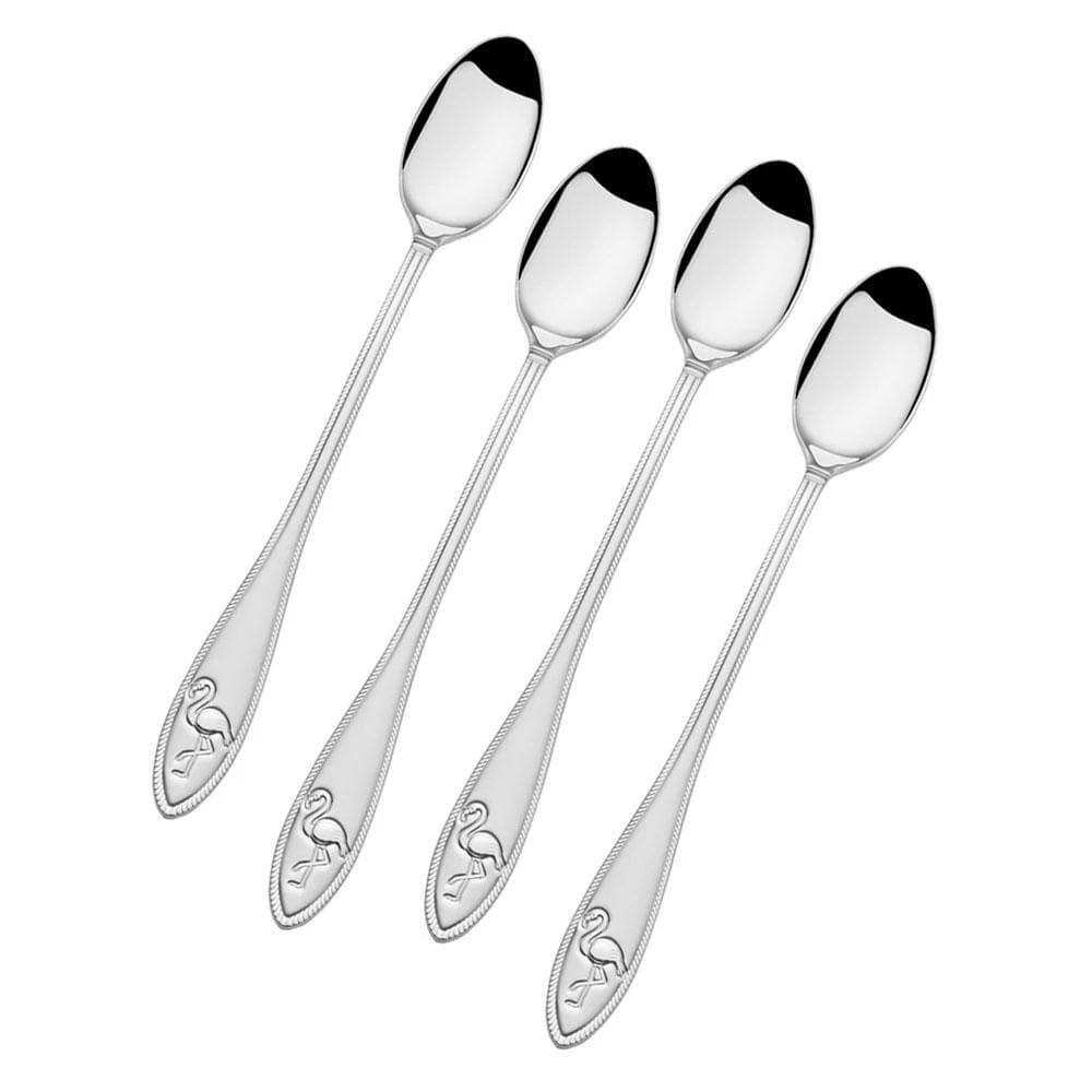 Flamingo Set Of 4 Iced Beverage Spoons 3 Flamingo Set Of 4 Iced Beverage Spoons