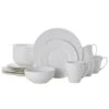 Flamingo White 16 Piece Dinnerware Set, Service For 4 -Home Tableware flamingo white 16 piece dinnerware set service for 4 5268036 1