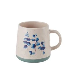 Floral Blue Set Of 6 Mugs, Assorted -Home Tableware floral set of 6 matted mugs assorted 5282195 3