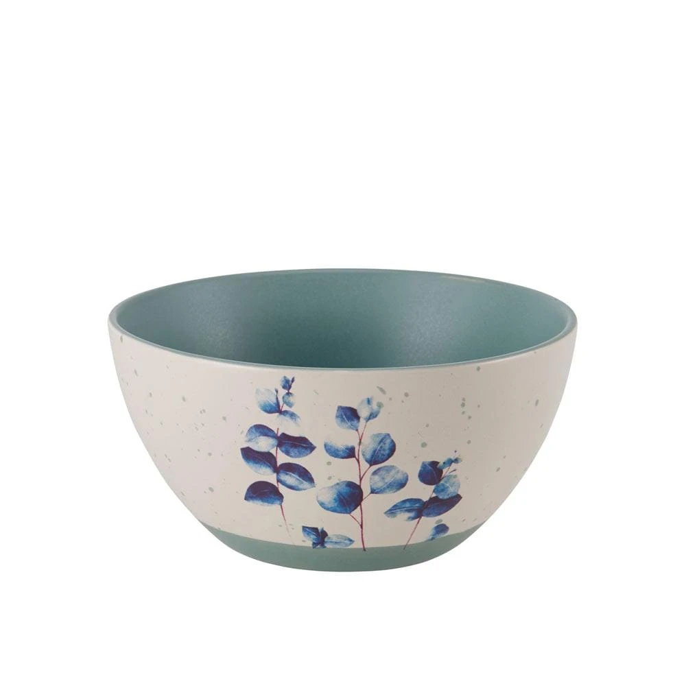 Floral Blue Set Of 6 Soup Cereal Bowls, Assorted 5 Floral Blue Set Of 6 Soup Cereal Bowls, Assorted - Image 3