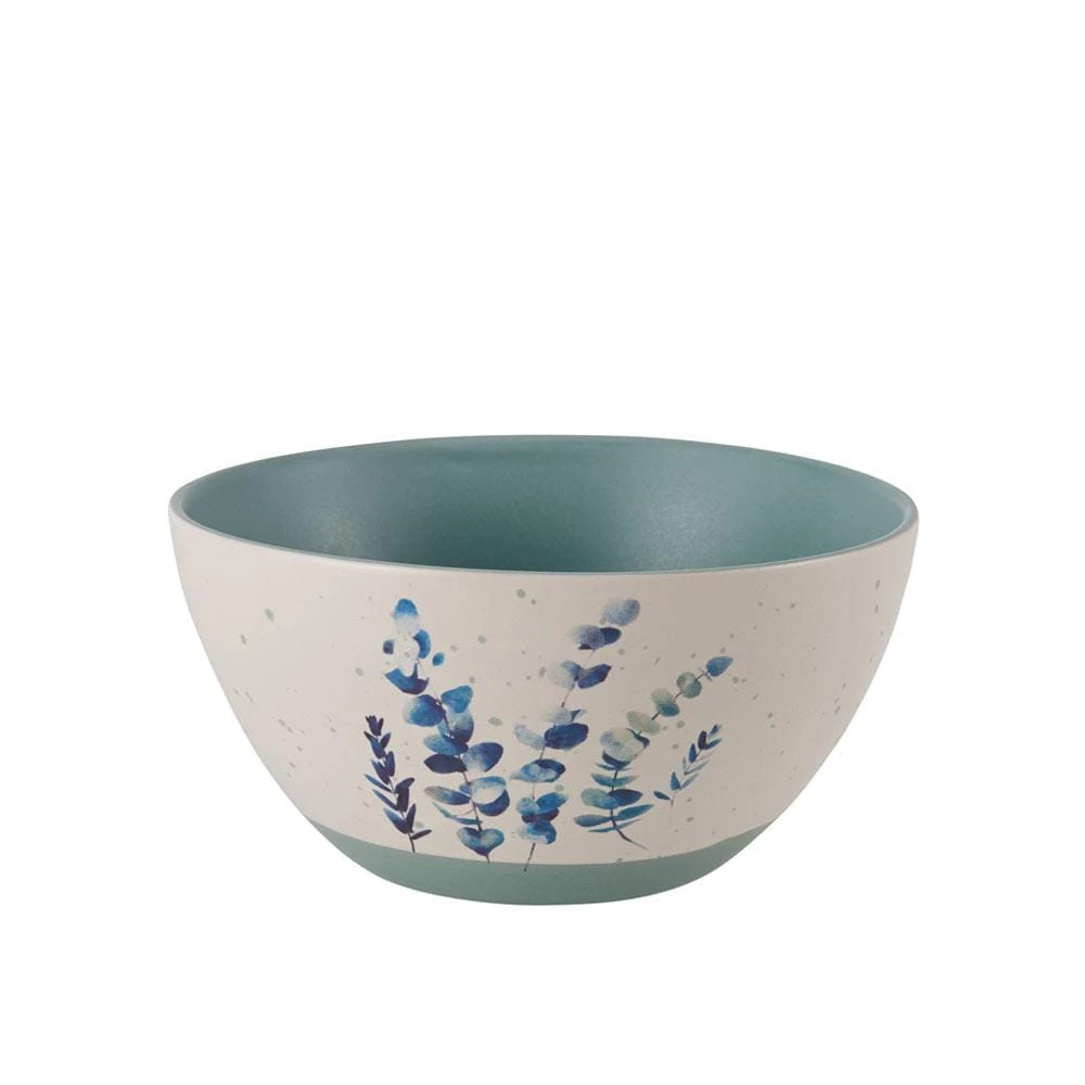 Floral Blue Set Of 6 Soup Cereal Bowls, Assorted 6 Floral Blue Set Of 6 Soup Cereal Bowls, Assorted - Image 4