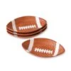 Football Shaped Plates, Set Of 4 -Home Tableware football shaped plates set of 4 K5073548 1