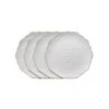 French Lace Set Of 4 White Salad Plates -Home Tableware french lace set of 4 white salad plates K45211113 1