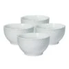 French Lace Set Of 4 White Soup Cereal Bowls -Home Tableware french lace set of 4 white soup cereal bowls K45211119 1