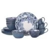 Gabriela Blue 16 Piece Dinnerware Set, Service For 4 -Home Tableware gabriela blue 16 piece dinnerware set service for 4 5216941 4