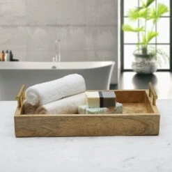 Galini Chevron Mango Wood Serve Tray -Home Tableware galini chevron mango wood serve tray 5286836 3