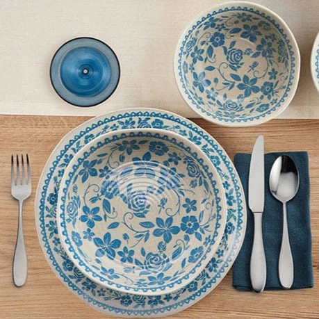 Hayden Blue 12 Piece Dinnerware Set, Service For 4 4 Hayden Blue 12 Piece Dinnerware Set, Service For 4 - Image 2