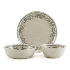 Hayden Grey 12 Piece Dinnerware Set, Service For 4 -Home Tableware hayden grey 12 piece dinnerware set service for 4 5287913 8