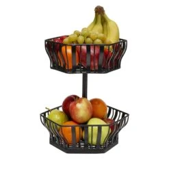 Hex 2 Tier Storage Basket