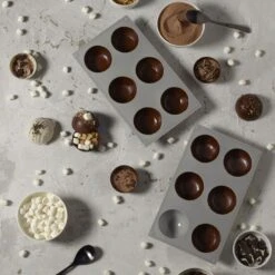 Hot Chocolate Bomb Set Of 6 Mugs With Set Of 2 Molds -Home Tableware hot chocolate bomb set of 6 mugs with set of 2 molds 5289285 3