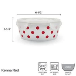 Kenna Red Storage Bowl With Lid 11 Kenna Red Storage Bowl With Lid -Home Tableware kenna red storage bowl with lid 5292333 5
