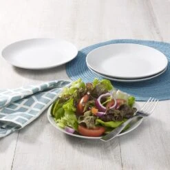 Layla Set Of 4 Coupe Salad Plates -Home Tableware layla set of 4 coupe salad plates 5245840 2