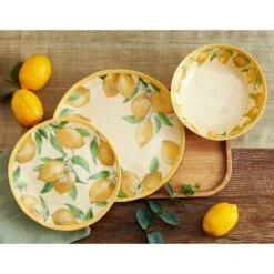 Lemons Outdoor Melamine Dinnerware Set -Home Tableware lemons melamine dinnerware set 5293373 3