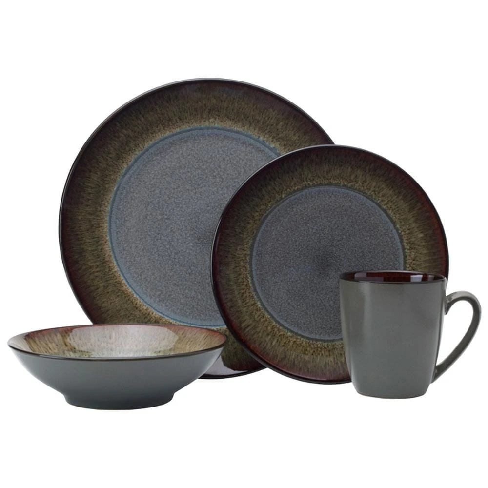 Monroe Gray 16 Piece Dinnerware Set, Service For 4 8 Monroe Gray 16 Piece Dinnerware Set, Service For 4 - Image 6