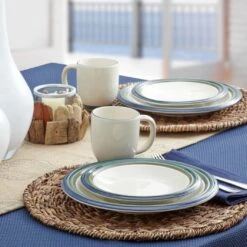 Ocean Breeze Set Of 4 Dinner Plates -Home Tableware obp2 e9654213 e3c2 43fc b07f 0e39059a661b
