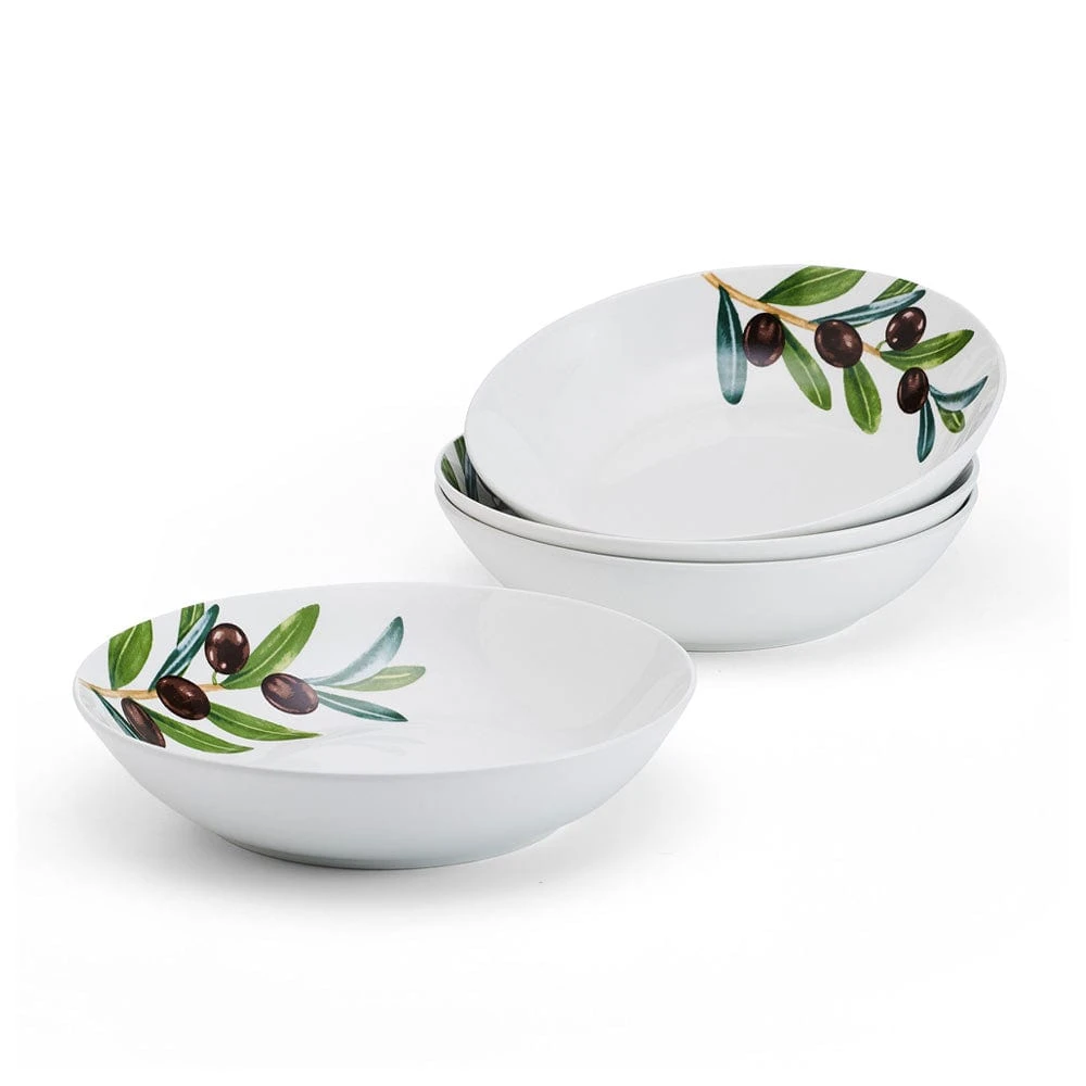 Olives Set Of 4 Pasta Bowls 3 Olives Set Of 4 Pasta Bowls