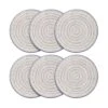 Gray Line Set Of 6 Salad Plates -Home Tableware pad print gray line set of 6 salad plates 5212932K 1