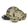 Painted Lemons 12 Piece Dinnerware Set, Service For 4 -Home Tableware painted lemons 12 piece dinnerware set service for 4 5296894 1