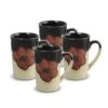 Painted Poppies Set Of 4 Latte Mugs -Home Tableware painted poppies set of 4 latte mugs K45121724 1